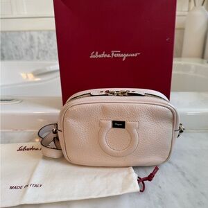 Salvatore Ferragamo Gancini City Leather Crossbody Bag